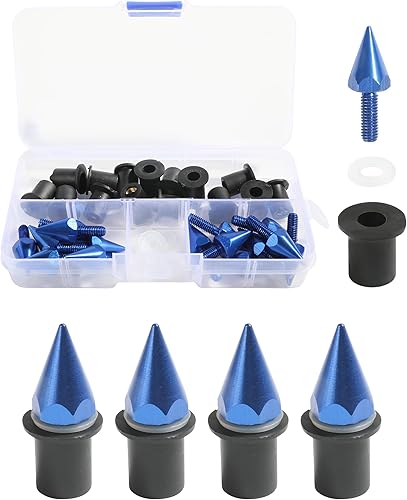 Pernos de parabrisas de viento, pernos de carenado de motocicleta anodizado de aluminio, kit de tuercas para parabrisas de motocicleta, pernos de