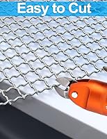 Vista 3 de 2 paquetes de malla metálica de 5 mallas de 10' x 14', malla de acero inoxidable 304 antióxido, malla metálica resistente con diámetro de alambre