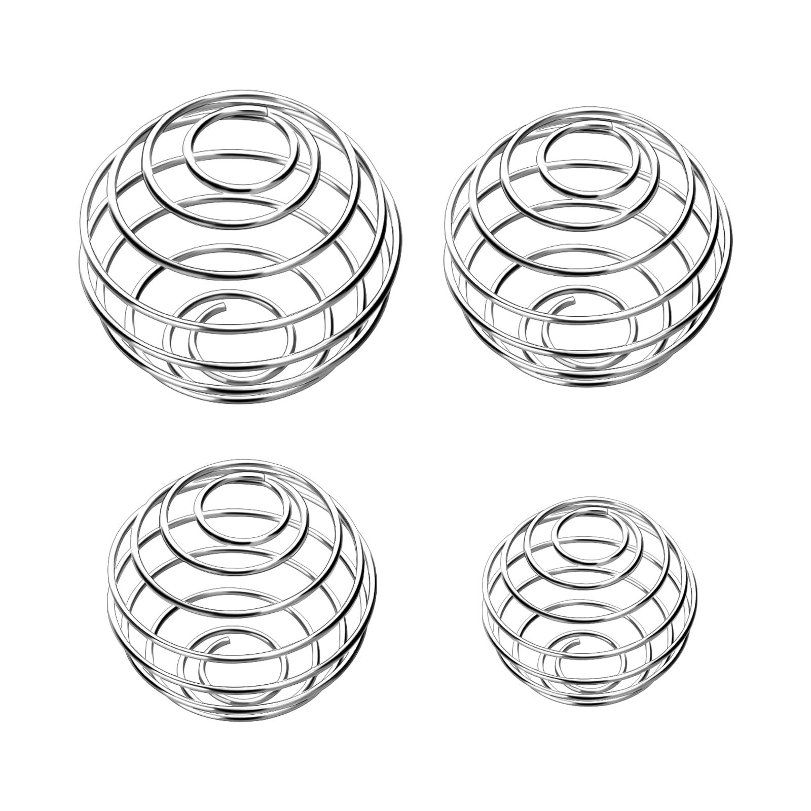 Bolas agitadoras, 4 bolas mezcladoras de acero inoxidable 304 para batidos de proteínas, bolas mezcladoras para botellas mezcladoras, 4 tamaños