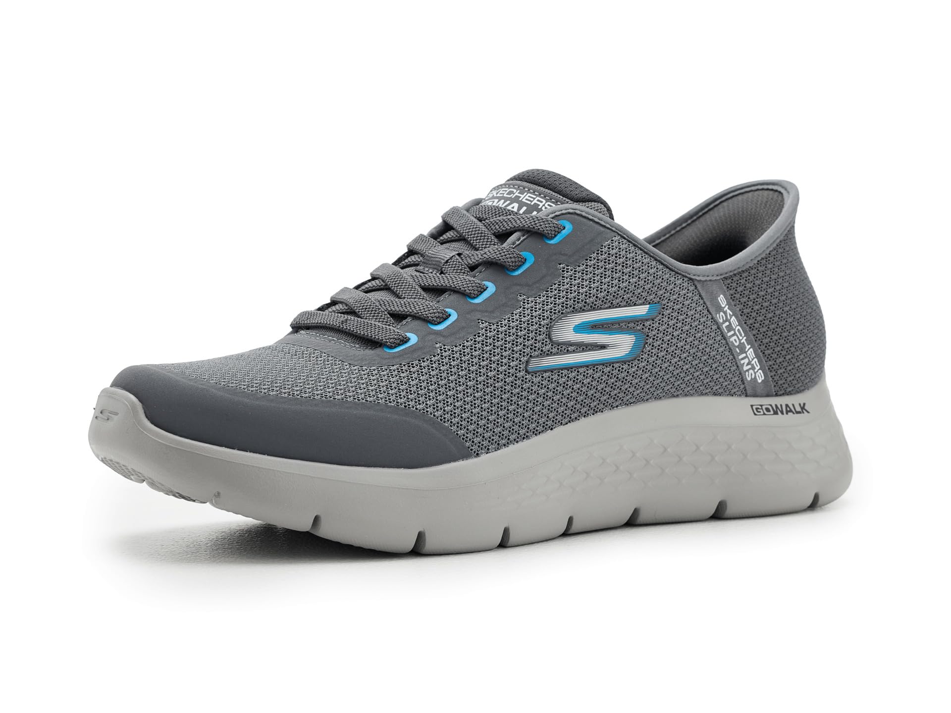 Skechers Men's Go Walk Flex Netro Hands Free Slip-ins | Hands Free Slip-Ins, Air-Cooled Memory Foam Insole, ULTRA GO Cushioning, Flex Pillars, Machine Washable