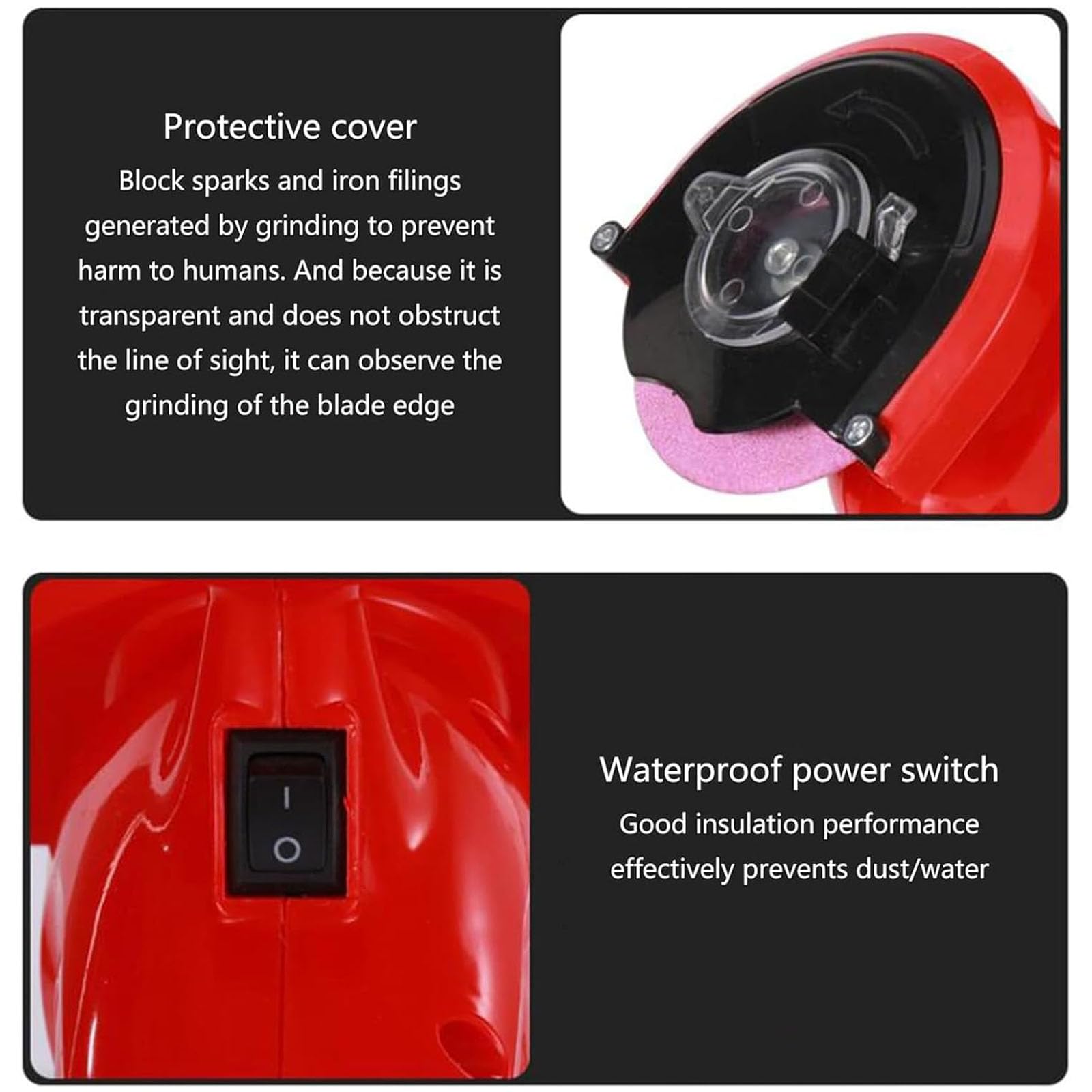 Kit De Afilador De Motosierra Eléctrico De 250 W, Afilador De Motosierra Portátil, Herramienta Automática para Afilar Motosierra, Ajuste De Ángulo (0-35°), para Afilar Cadenas De 11,5-22"