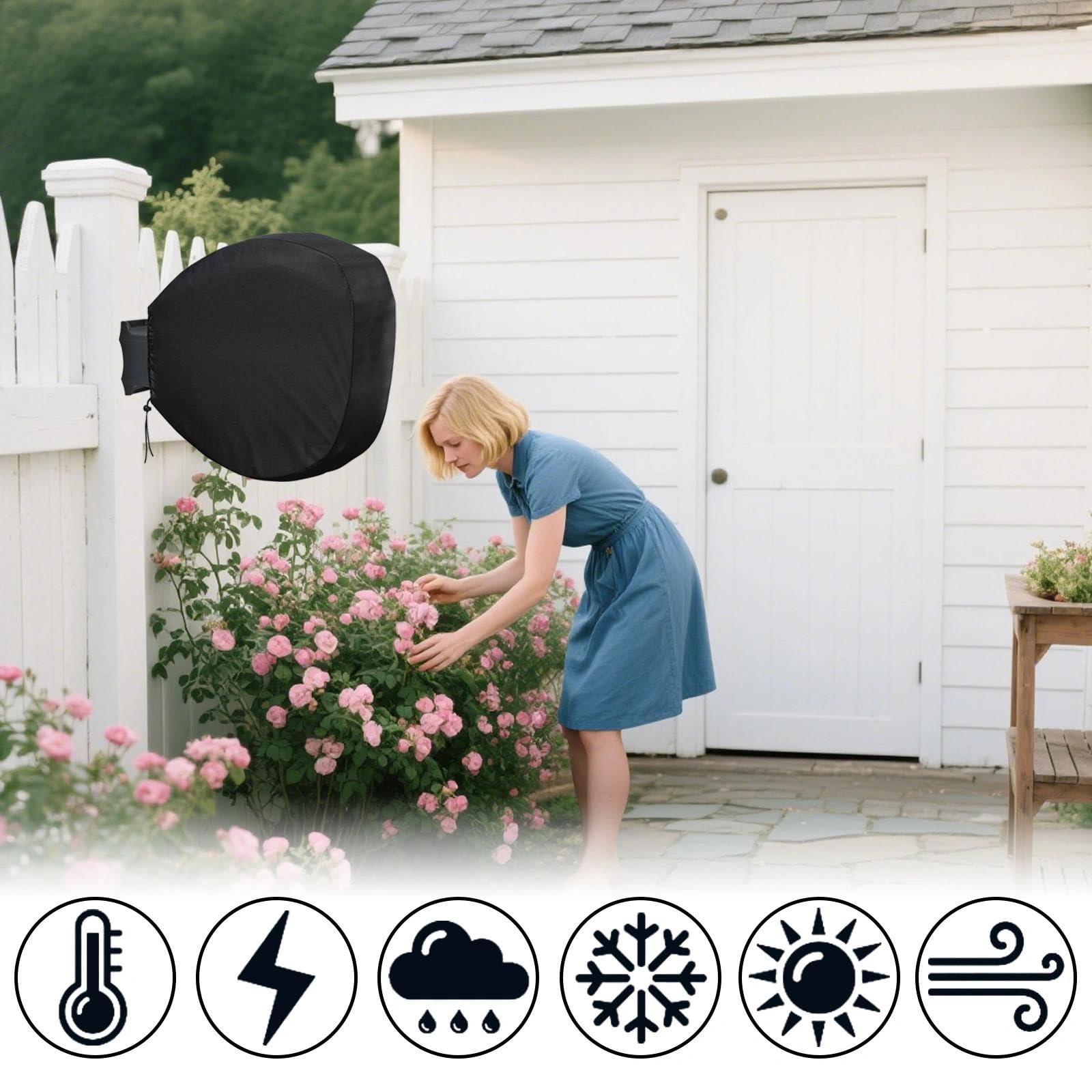 Outdoor-Schlauchabdeckung für Garten Hozelock 2403 0000 Automatische Rolle, wasserdichte Sonnenschutz-Abdeckung aus Oxford-Stoff für die meisten faltbaren Rohrabdeckungen