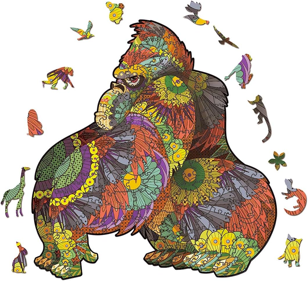 Buy Wooden Puzzles For Adults Animal Shaped Wooden Jigsaw Puzzle Unique 100 Pieces For Family Game Liberty Puzzles 10 6 X 10 2 Inches Online In Turkey B092dd6b92