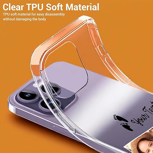 Miniatura 3 de Funda de teléfono con foto personalizada para iPhone 17161514131211 Pro Max Mini XR XS X, funda protectora de TPU suave, San Valentín, Navidad