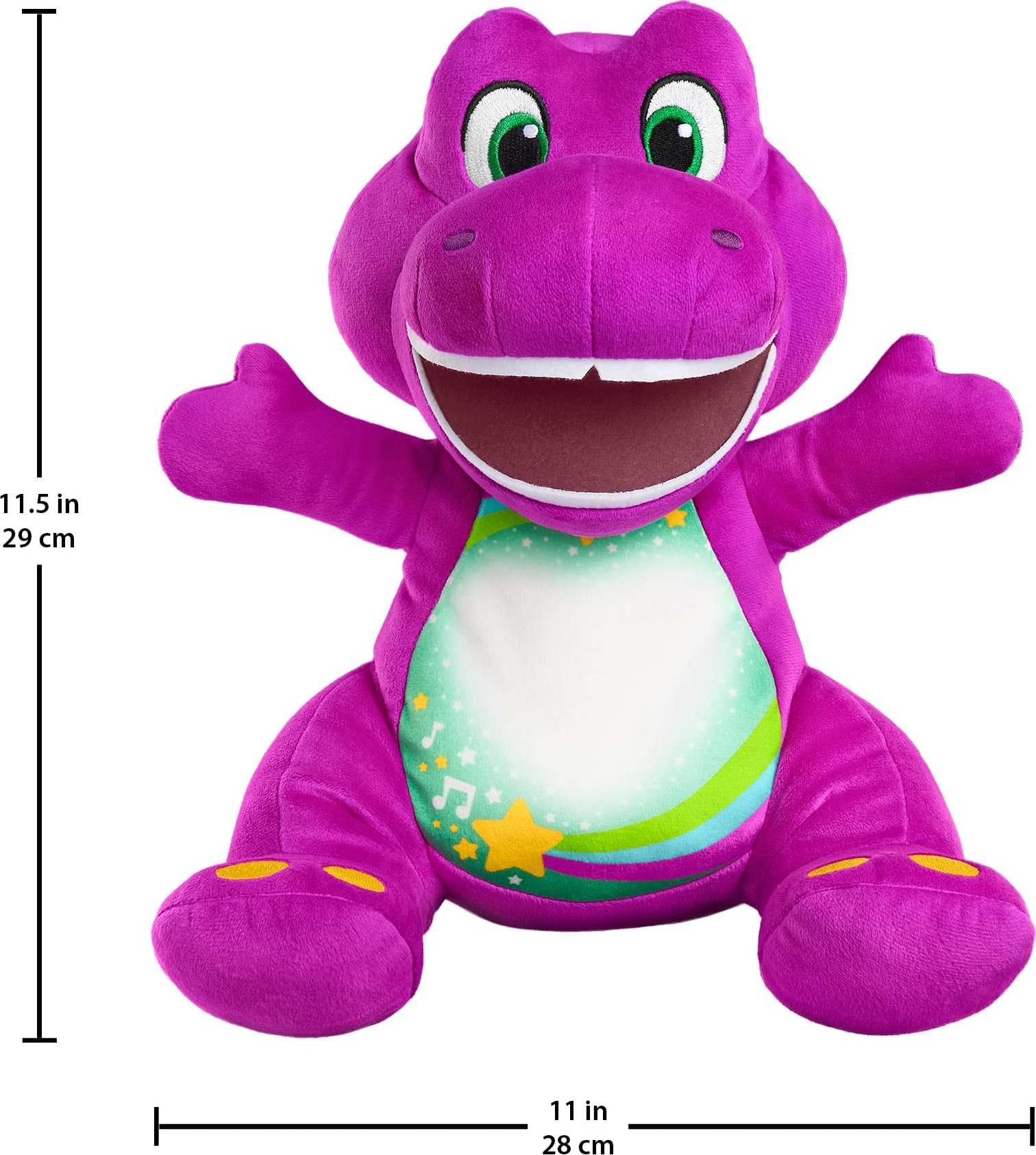 Amazon.com: Barney's World Toddler Toy Heart Glow Barney Plush
