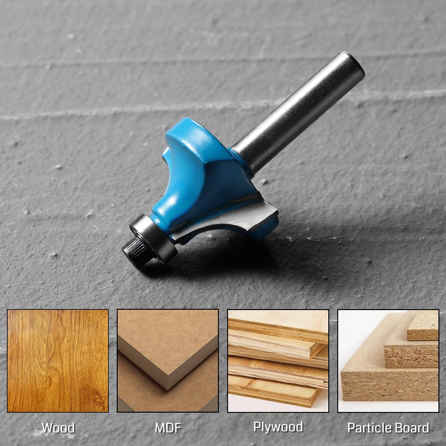 Genmitsu 15pcs 1/4 Inch Shank Router Bits Set, Woodworking Tools for Trim, Groove & Edge Treatment, DIY, CNC Machine Engraving, Woodworking Project, with Carry Storage Case