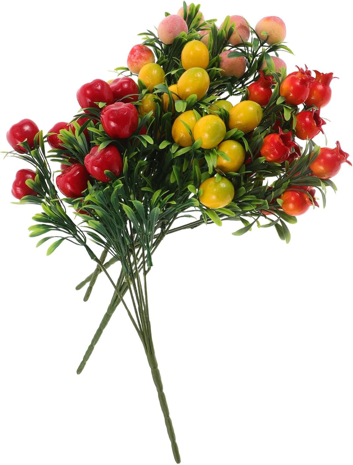 4pcs Realistic Artificial Fruit Tree Ornament for Home Decor