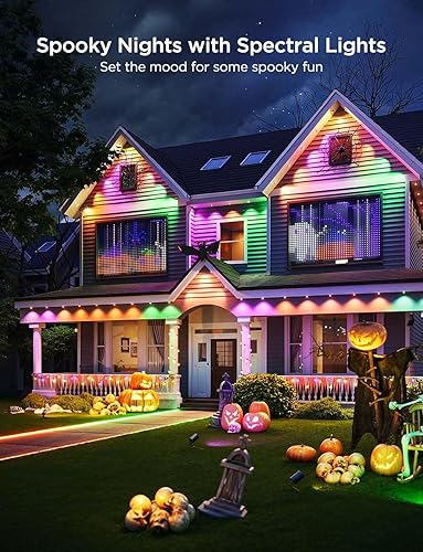 Miniatura 2 de Govee Luces permanentes para exteriores Pro, versión negra de 150 pies