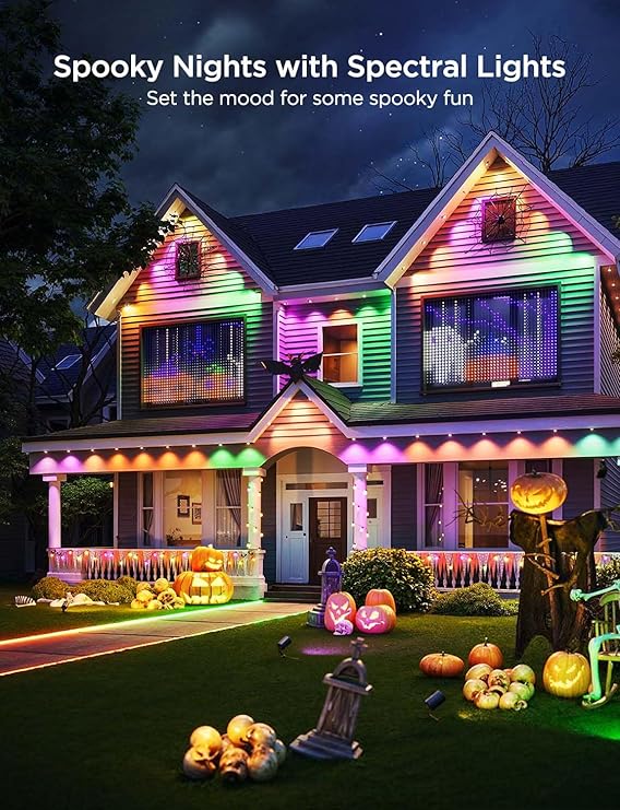 Govee Permanent Outdoor Lights Pro with 60 RGBIC LED lights