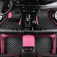 Vista 4 de Alfombrillas de coche personalizadas IMEISH para 2002-2022 Lexus ES 350/ES 250/ES300/ES 330/ES 300h, forros para todo tipo de clima (negro rojo)