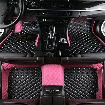 Diamond Custom Car Mats for Tesla Model 3 Model S Model X Model Y 2016 2017 2018 2019 2020 2021 2022 2023 2024 3D All Weather Mens Womens Floor Mats Edge Powder Medium Black Beige