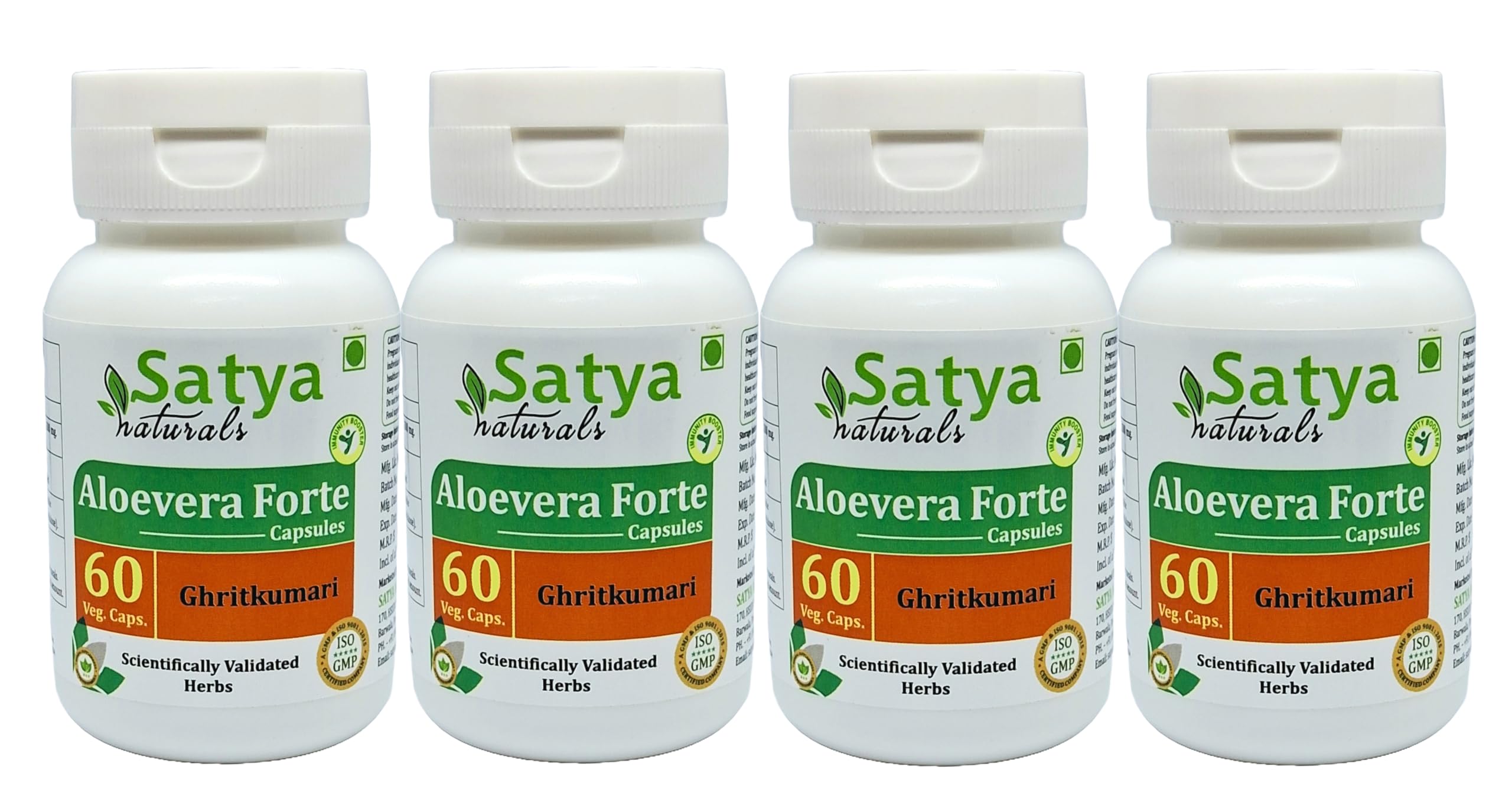 Ghritkuamri (Aloevera) Extract Capsules | Highest Potency, 100% Herbal Product | Pack of 60 X 500 mg. Veg. Capsules (Pack of 1 Bottle) — Amazon image 6