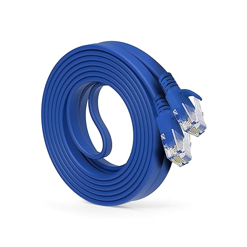 Cable Ethernet Cat6 de 1 pie (paquete de 100) GearIT Flat Internet Cable de red de Internet, cables de conexión Cat6, cable Cat6, cable Cat 6, cable