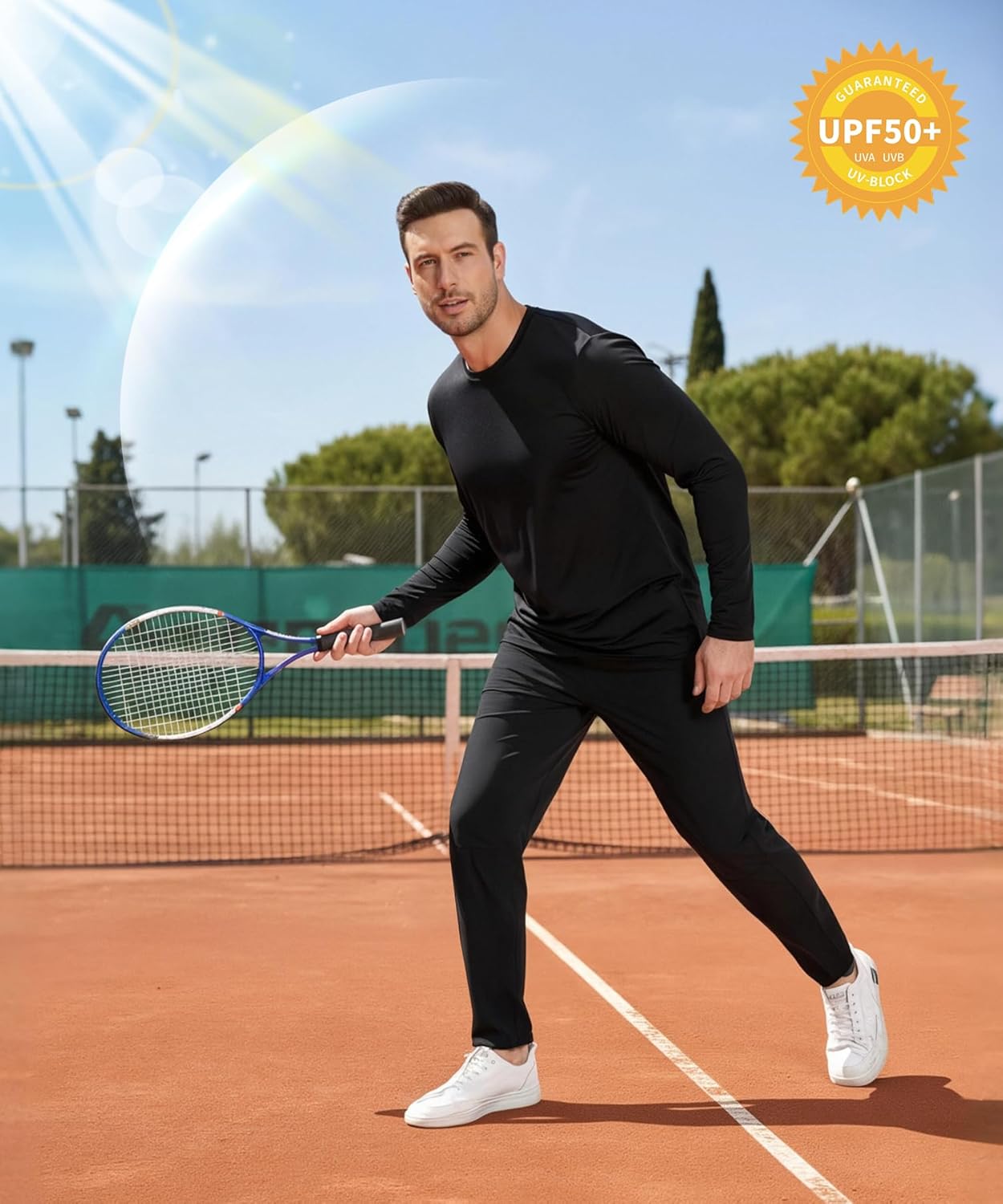 Men's 1, 3 or 5 Pack Performance Long Sleeve T-Shirts, UPF 50+ Sun Protection Shirts, Athletic Gym Workout Shirts for Running - Image 5