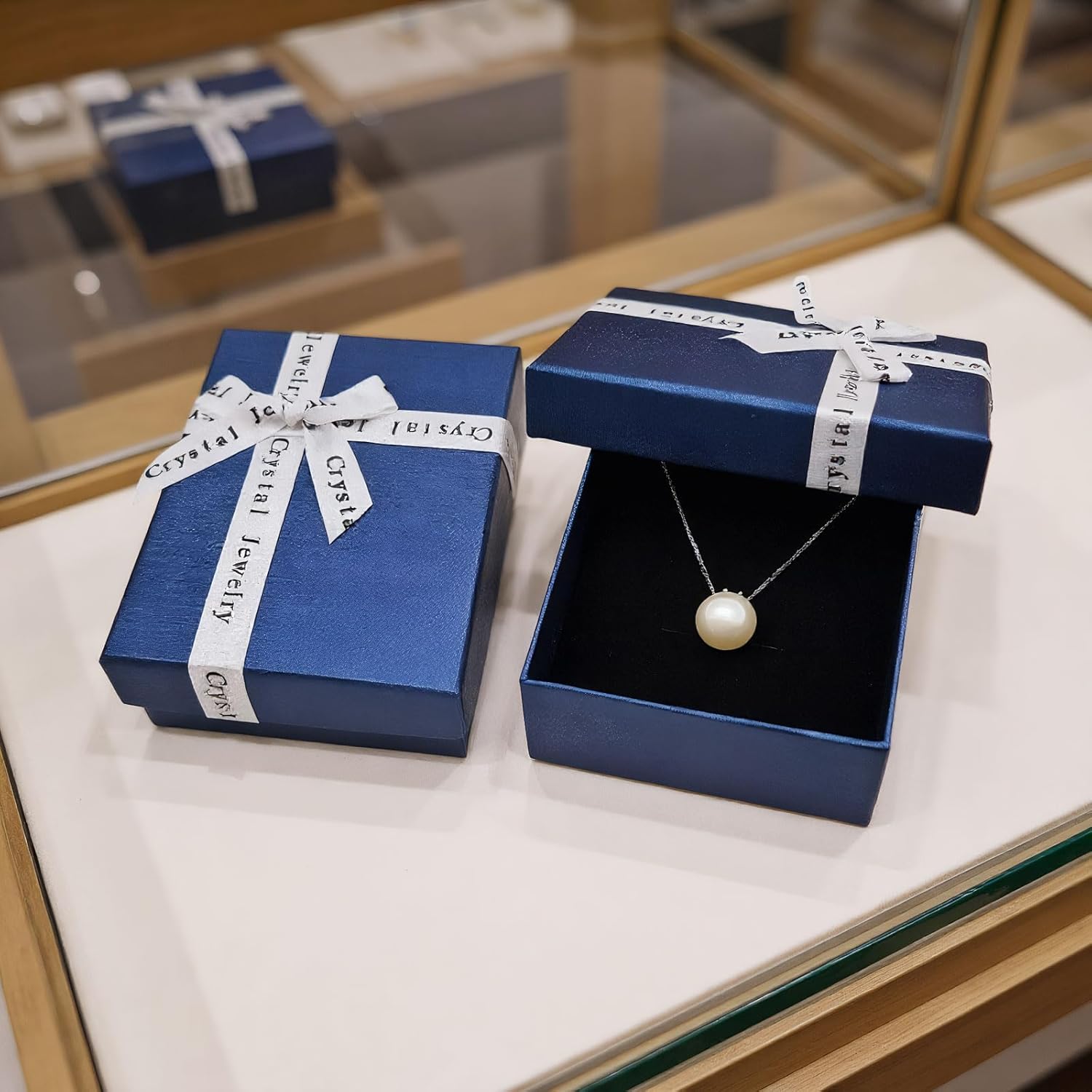 Pearl Necklaces for Women Dainty 925 Silver Cubic Zirconia Necklace Pearl Choker 10/12 MM Single White Pearl Wedding Jewelry - Image 7