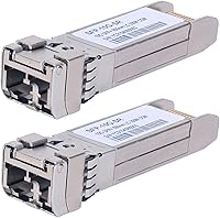 Vista 9 de Módulo de fibra SFP+ de 10 Gb de alta velocidad, compatible con Cisco, Netgear, Meraki y más Transceptor LC multimodo 10G-Base-SR, MMF de 850 nm
