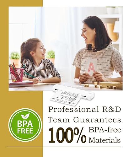 Miniatura 6 de Papel de impresión térmico de 8.5 x 11 pulgadas, papel multiusos de tamaño carta, compatible con impresoras portátiles HPRT MT800 MT800Q Phomemo