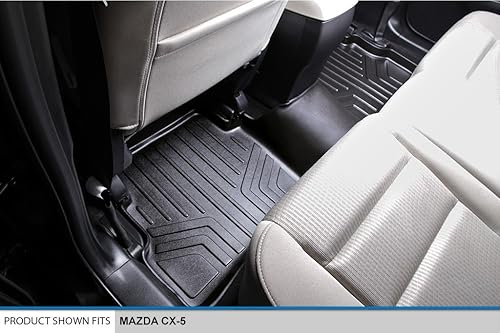 Miniatura 4 de MAXLINER - Juego de alfombrillas de piso de 2 filas color negro para Mazda CX-5 2013-2016
