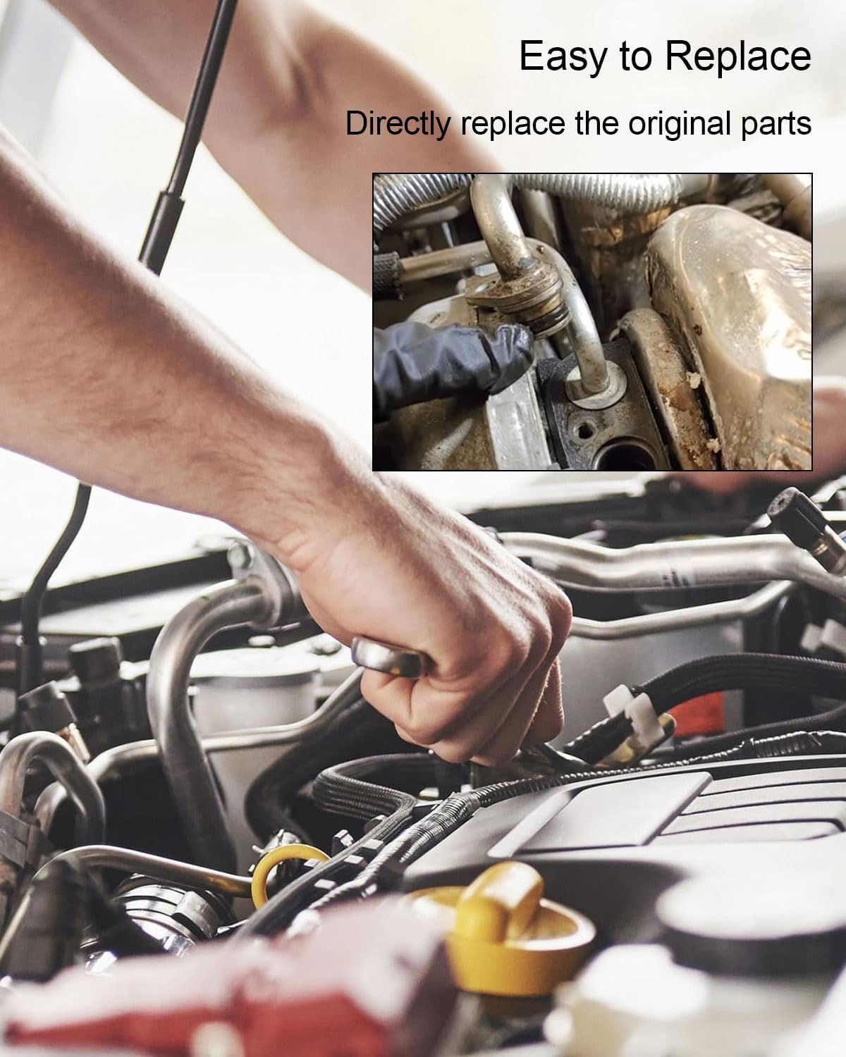20Pcs Rubber Cooling System O-Ring Kit Fit for BMW E46 M52 M54 320i 323i 325i 328i 330i, Leakproof Cooling System Hose Seal Gasket Replace 13621743299 11537802638 17111711987 11537545278 11517514942