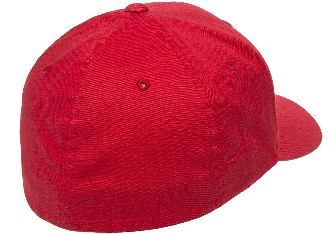 Cappellino aderente in cotone con vestibilit flessibile Rosso Small / Medium