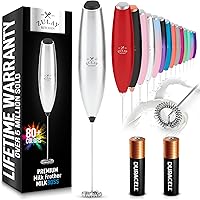 Vista 29 de Zulay Kitchen - Batidor eléctrico de mano para café, lattes, capuchinos, matcha y chocolate caliente, mezclador portátil para bebidas, accesorio