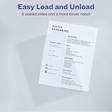 Avery Plastic Document Sleeves, Holds up to 20 Sheets, 12 Clear Sleeves (72311) – view 4