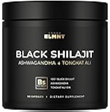 103,800mg Black Shilajit for Men 100x Strength w. Ashwagandha & Tongkat Ali 10% Extract - Ultra Pure Himalayan Shilajit Capsules 60% Fulvic Acid - Energy, Stamina & Performance Mens Health Supplement
