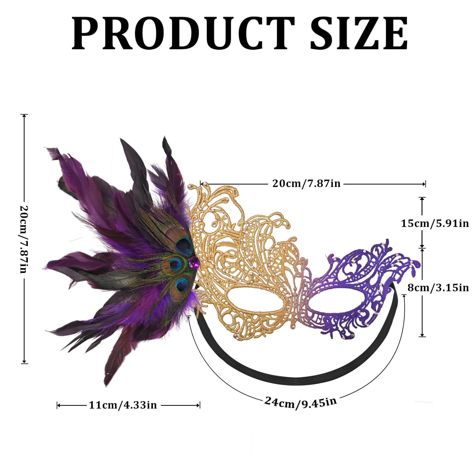HZHSGLY Masquerade Mask - Image 2