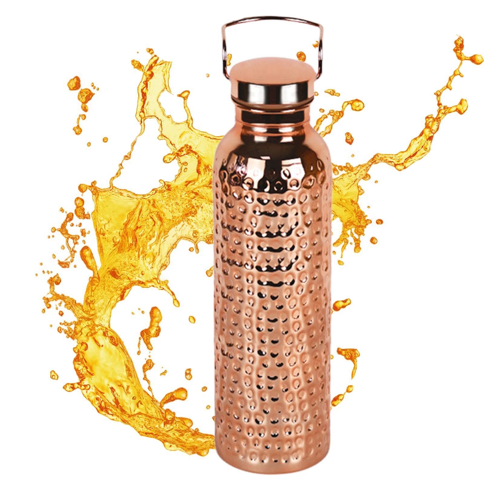Gourde En Cuivre Gourde Isotherme Portable en Acier Inoxydable 800 ml
