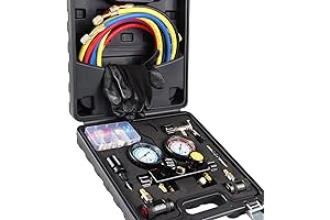 LICHAMP Digital Manifold Gauge for Automotive A/C R1234YF R134A