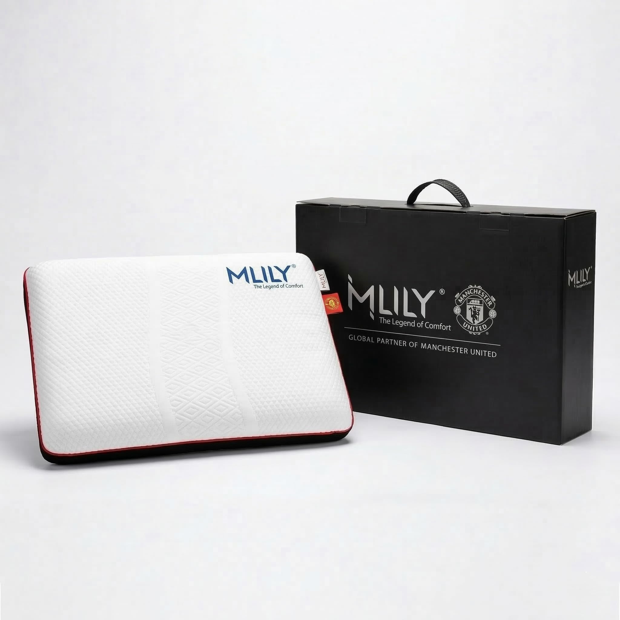 MLILY Cuscino in memory foam, cuscino cervicale, cuscino ortopedico in memory foam, 60 x 40 x 12 cm, con rivestimento lavabile