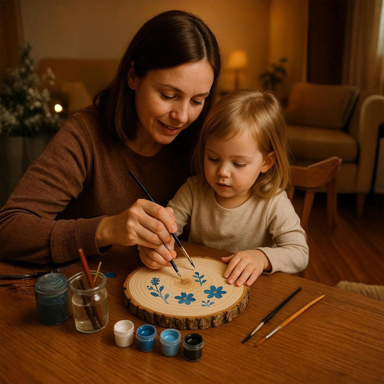 Large Wood Slices for Centerpieces, Natural Rustic Wooden Rounds, 9-10 Inch, Set of 10, Wedding Event Table Decor - Image 6