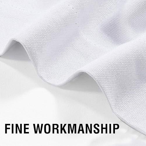 Miniatura 4 de H.VERSAILTEX Cortinas 100% opacas con aspecto de lino de 84 pulgadas de largo para dormitorio, bloqueo de luz completa, bolsillo para barra,