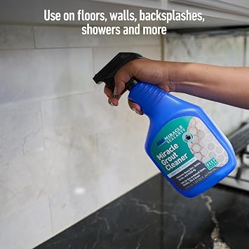 Miracle Sealants Heavy-Duty Grout Cleaner Spray for Tile & Stone, Quart | Deep-cleans grout, removing heavy dirt, stains, grime & build-up. Safe on natural stone, marble & tile; spray-on.