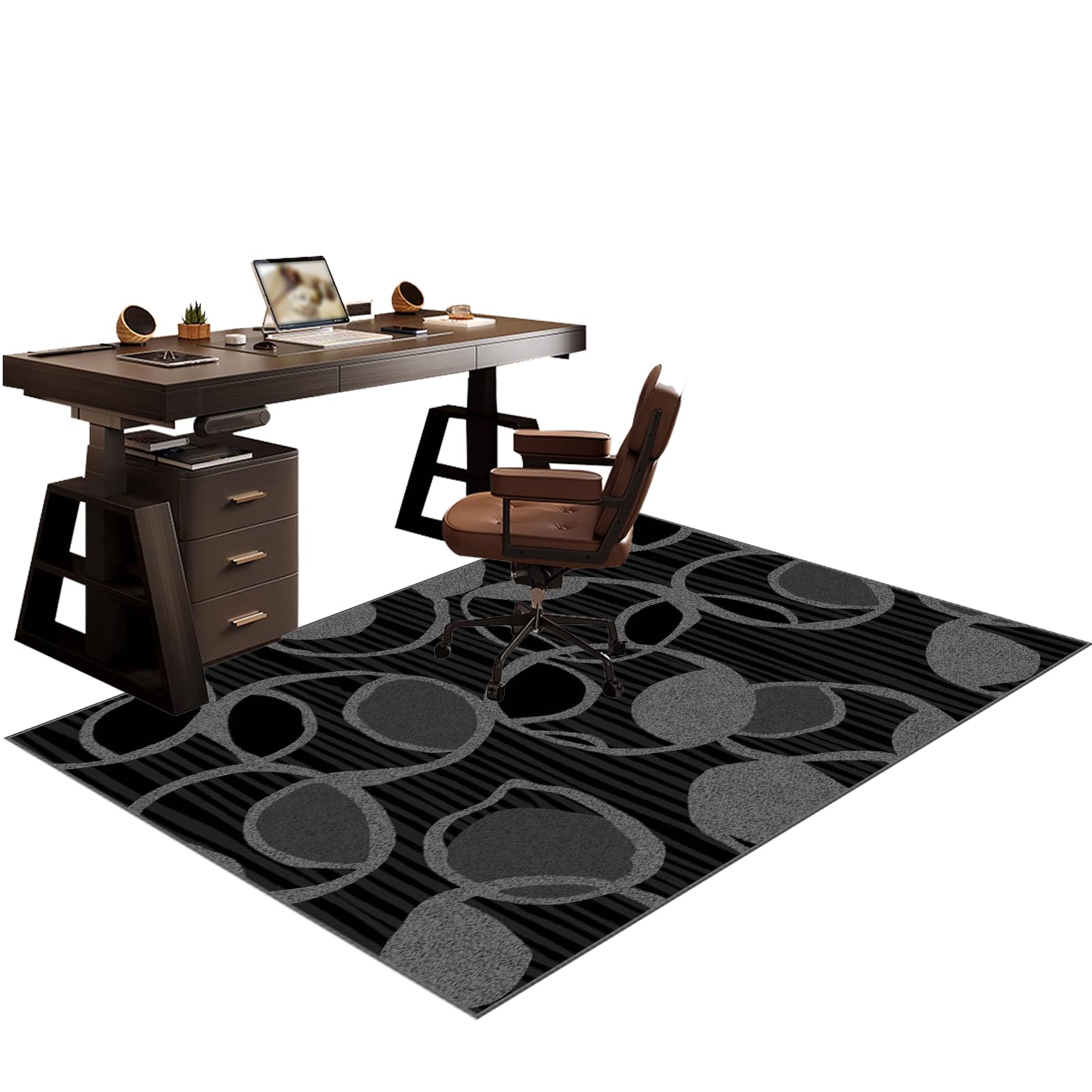 Unterlage Schreibtischstuhl, Bodenschutzmatte Bürostuhl Unterlage-Kratzfest für Parkett Hartböden Computerstuhl Teppiche für Stühle Anti-Silp Gaming Bürostuhl Stuhlmatten Stuhlunterlage 70 x 120 cm