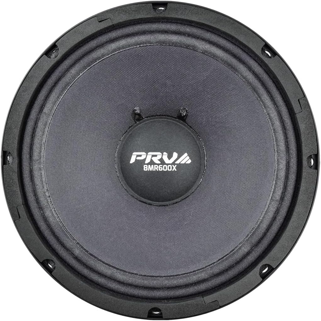 PRV AUDIO 8 Inch Midrange Speaker 8MR600X, 600 Watts, 8 Ohm, 2 in Dual Layer Voice Coil, Pro Audio Speaker (Single)