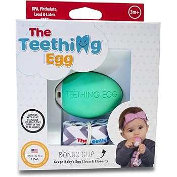 egg baby teether