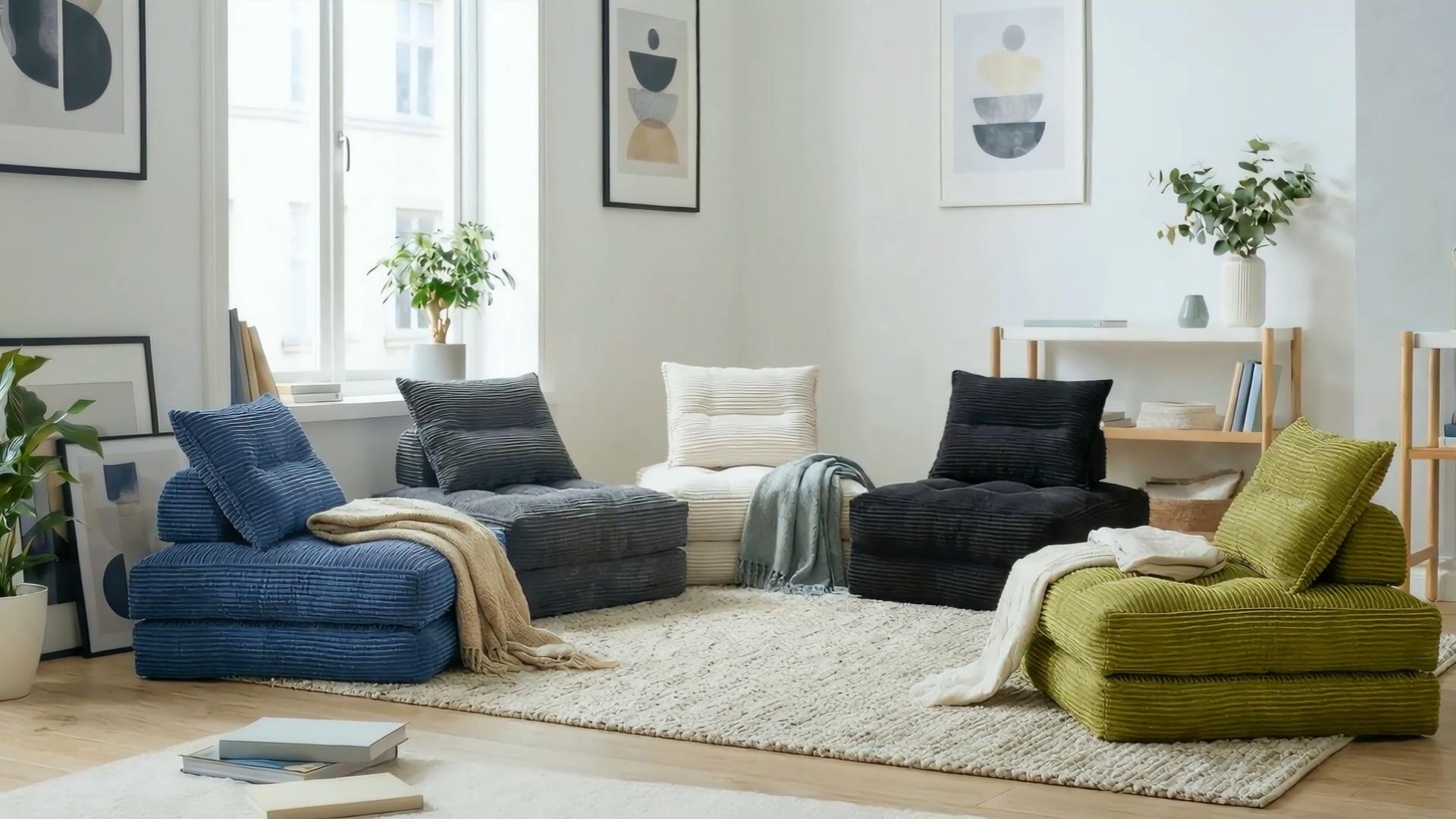 Amazon.com: MONVANE Folding Sofa Bed, 3-in-1 Convertible Sleeper