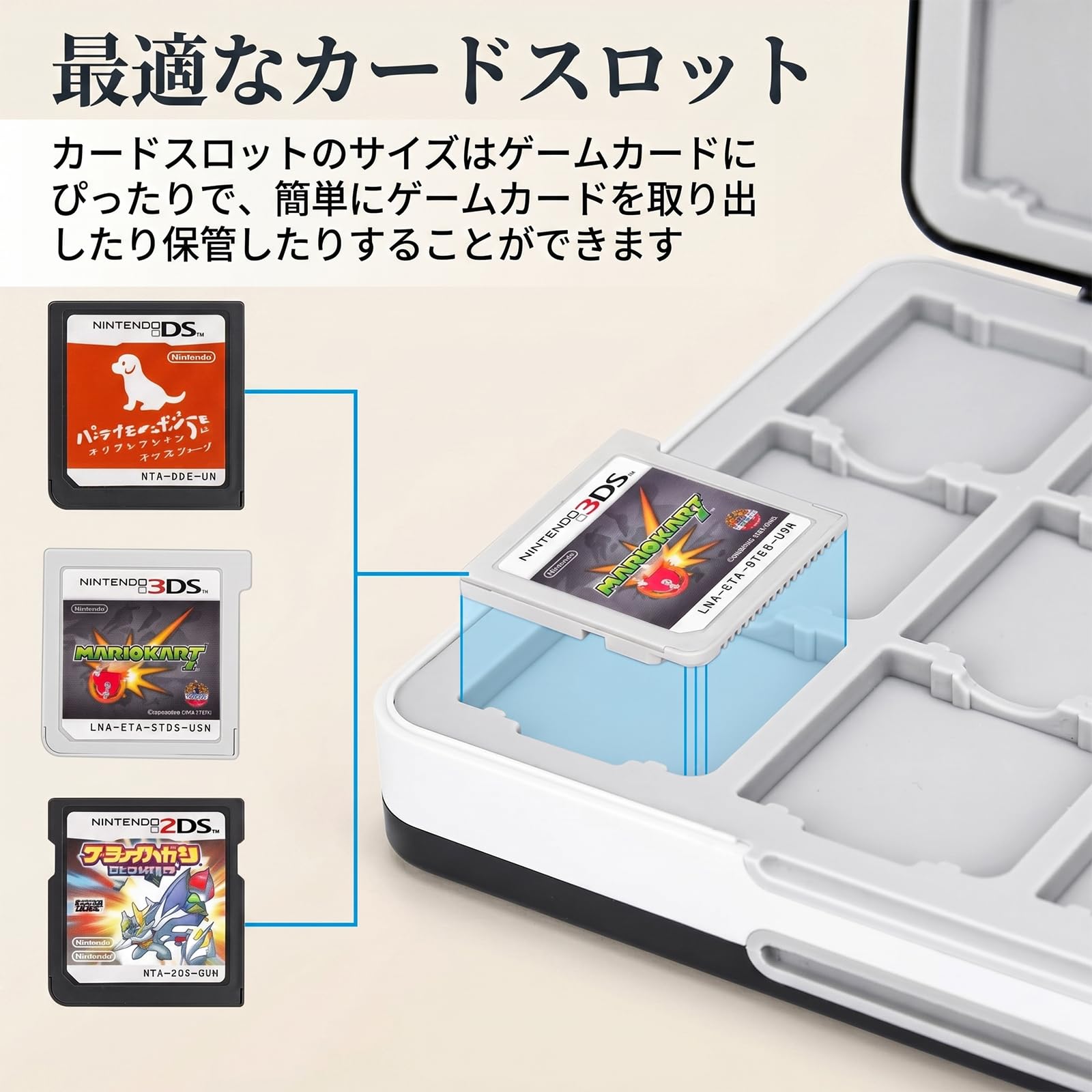 Amazon | 3DS/DS専用 48枚収納ゲームカードケース カセットケース