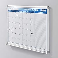 Vista 2 de Global Industrial Pizarra magnética de borrado en seco de 36 pulgadas de ancho x 24 pulgadas de alto