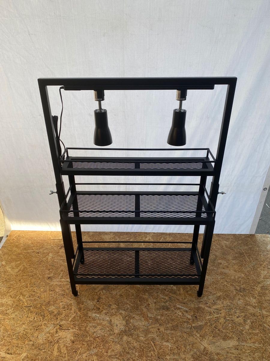 サ*ス様 植物育成棚 ダクトレール付き アイアンシェルフ 男前