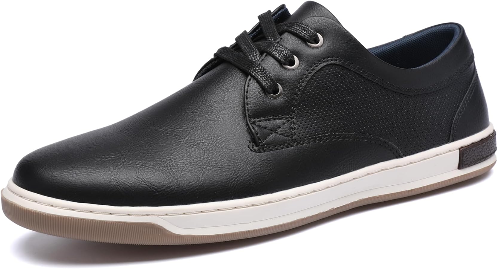 dress sneakers : black tan product info and reviews Dress Sneakers In Black With Black Outsole