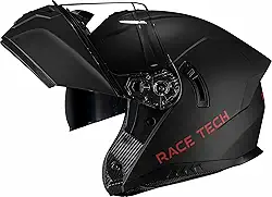 Capacete Articulado Race Tech Signal Monocolor Preto Fosco