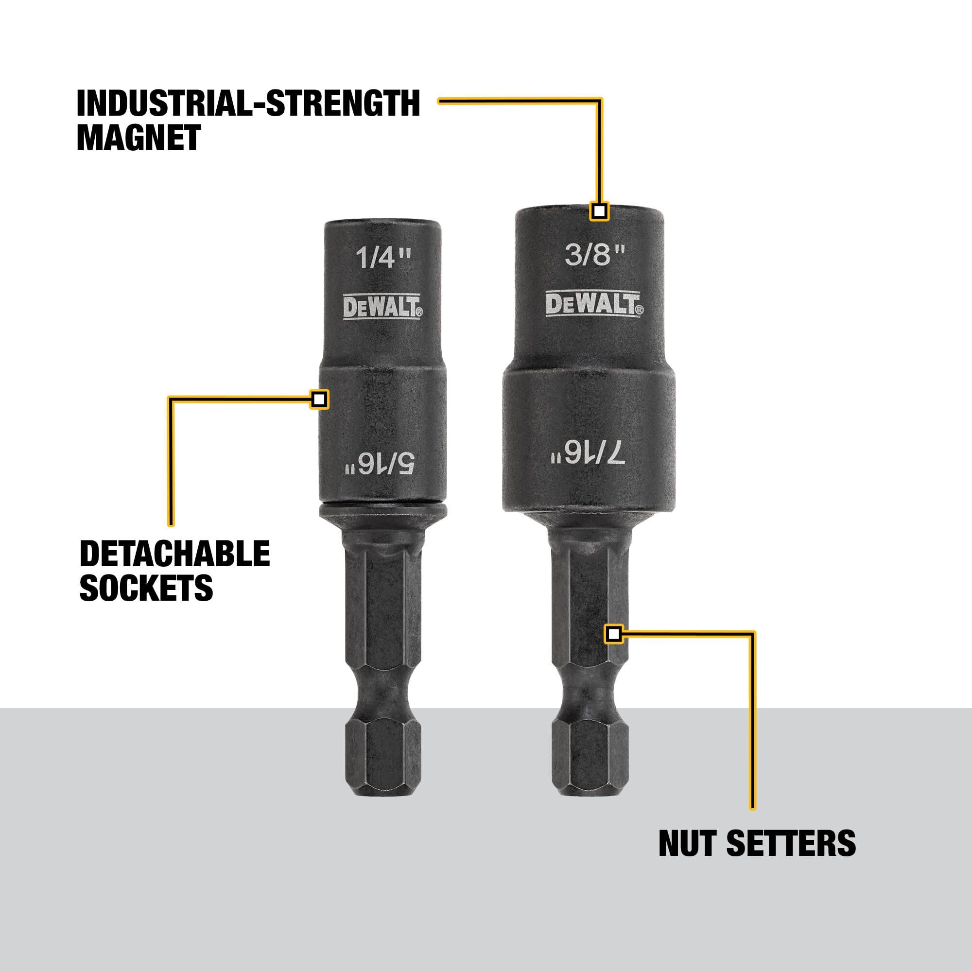 Amazon.com: DEWALT Nut Driver Set, Double Ended, 2-Piece (DWADEND