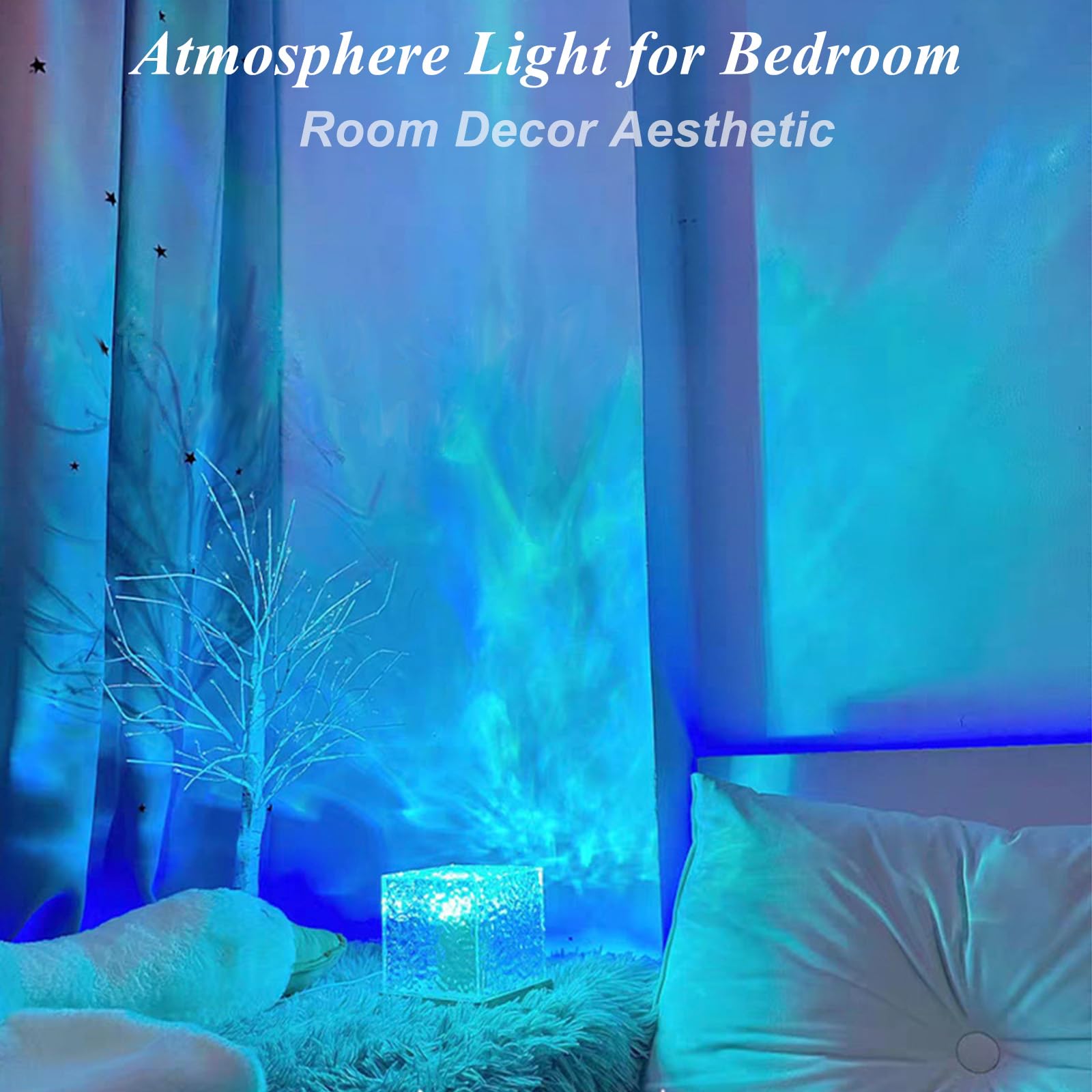 KidoYean 2Pack Aurora Ocean Wave Lights Projector,16 Colors 4