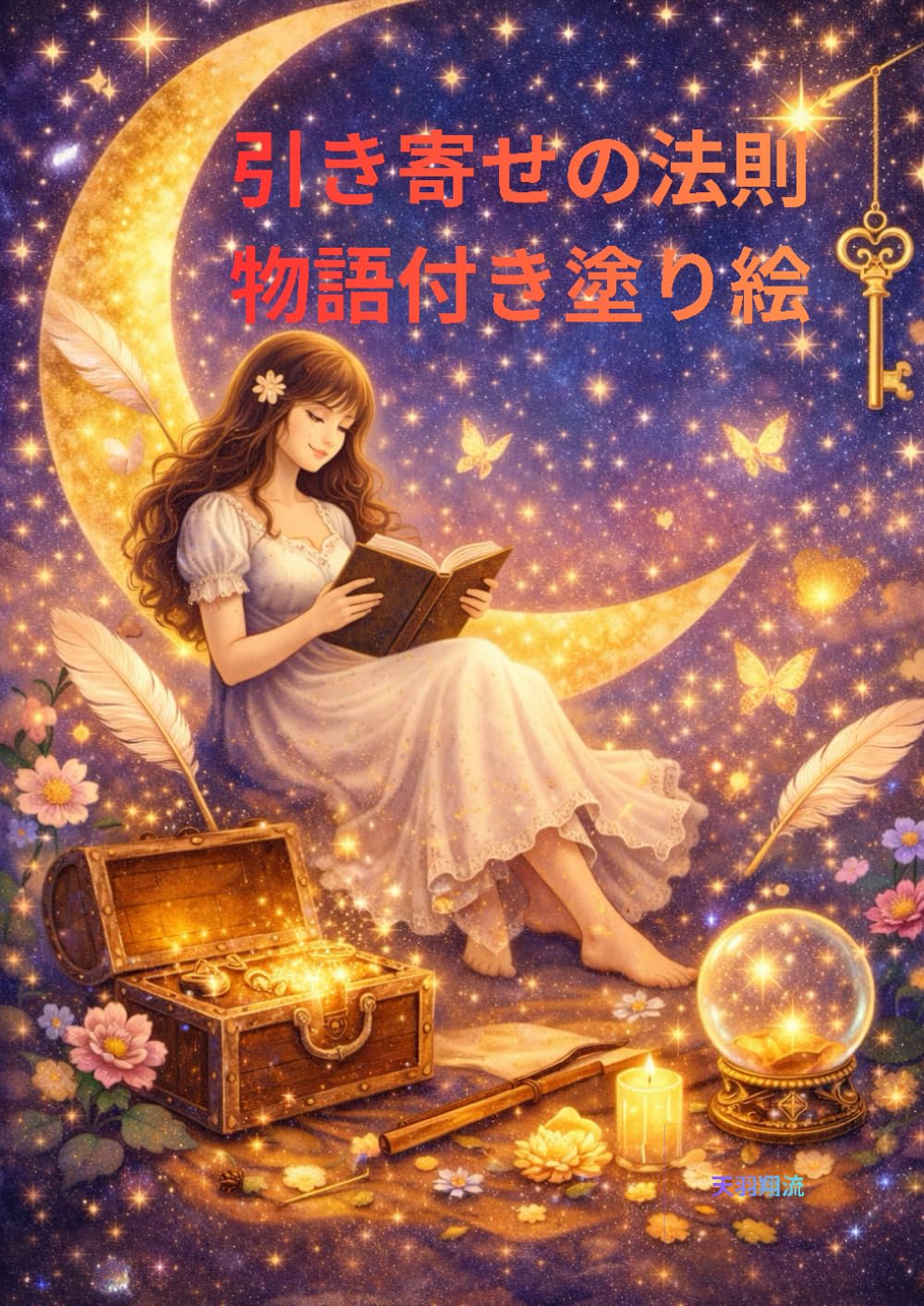 引き寄せの法則物語付き塗り絵