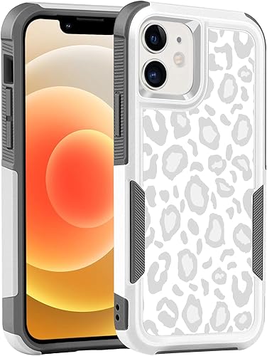Miniatura 57 de Diseñada para iPhone 12/12 Pro, funda protectora delgada y ligera, de 6.1 pulgadas, para mujeres y niñas, bonito patrón de leopardo y guepardo