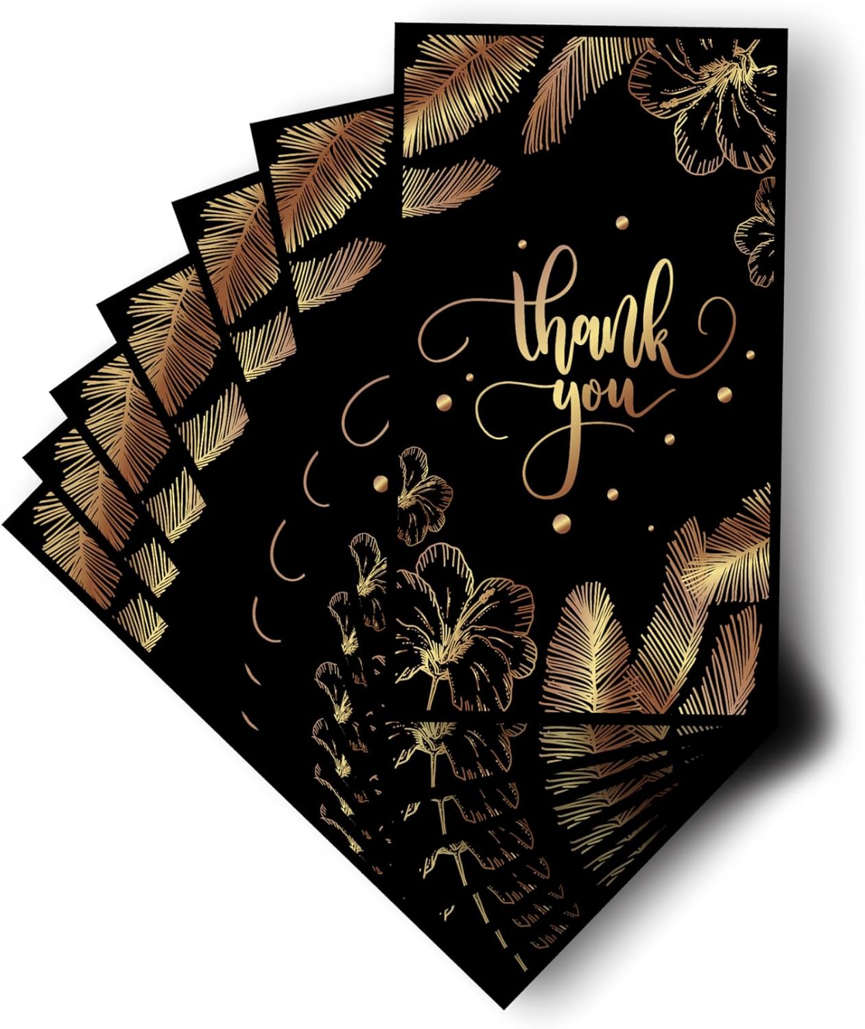 Bleus Thank You Card, Size- 3.5x2 inch, One Side Blank for Notes, Elegant Greeting Cards for Gifting, Notes & Occasions, Whishing, (Floral 11)