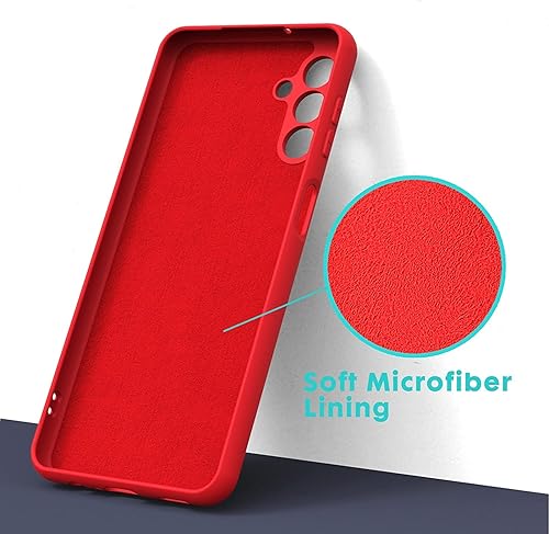 Miniatura 3 de YRAKOZIN Funda para Samsung Galaxy A14 5G no para 4G funda de silicona líquida con forro de microfibra diseño a prueba de golpes funda de goma de