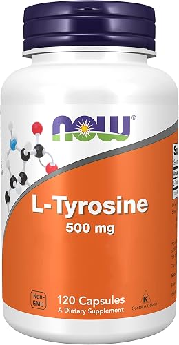 Now Foods, L-Tyrosine, 500mg, 120 Capsules, Lab-Tested, G…
